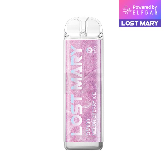 Lost Mary - QM600 - Einweg E-Zigarette - Melon Cherry | Nikotinsalz-Stärke : 20mg | Paketgröße : 1er Packung