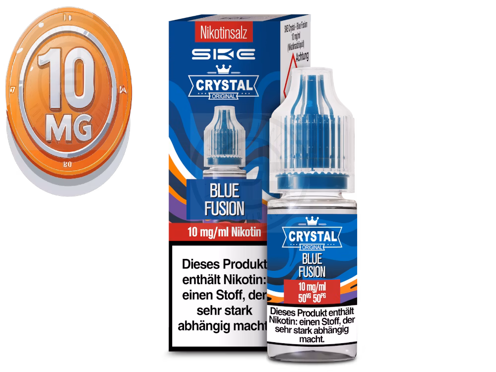 ske-crystal-liquid-blue-fusion-10ml-10mg SKE - Crystal Liquid - Blue Fusion - Nikotinsalz Liquid - 10ml - 10mg
