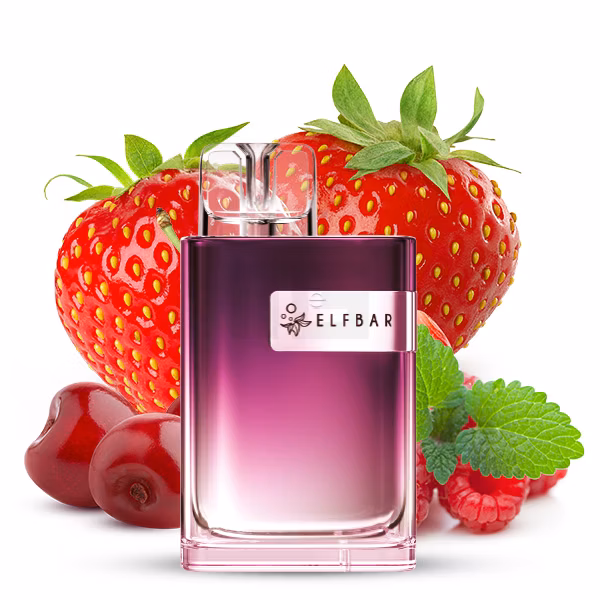Elfbar - CR600 - Einweg E-Zigarette - Strawberry Raspberry Cherry - 20mg - CP