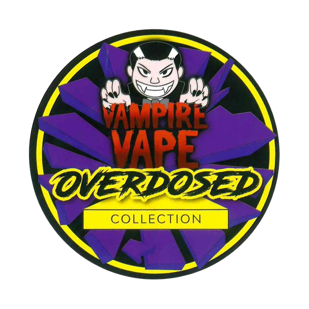 Vampire Vape - Sticker - Overdosed Collection - Rund ⌀ 9,5cm Vampire Vape - Sticker - Overdosed Collection - Rund ⌀ 9,5cm