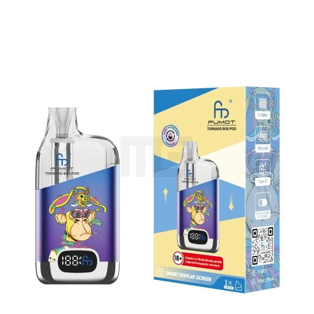 RandM - Tornado Box - 12000 - Pod Kit - Blue Lila RandM - Tornado Box - 12000 - Pod Kit - Blue Lila