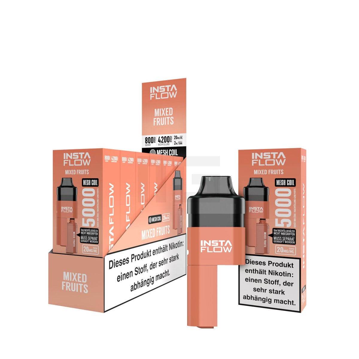 INSTAFLOW 5000 - E-Zigarette - Mixed Fruits - 2ml - 20mg - CP