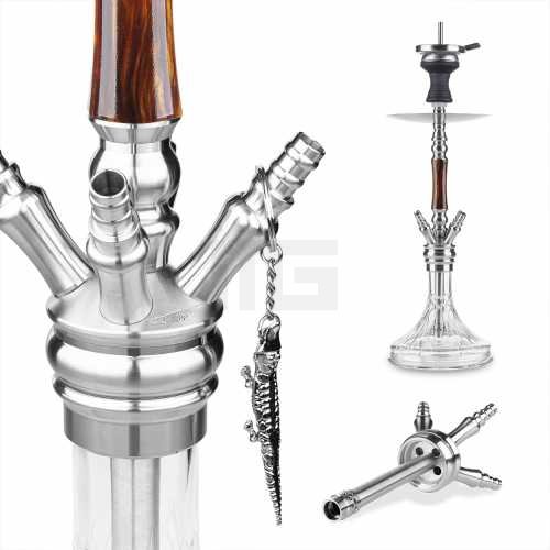 16isbKFae1Q7C5 Shisha-Wasserpfeife-Alligator-Bingo-Braun-freshisha-store