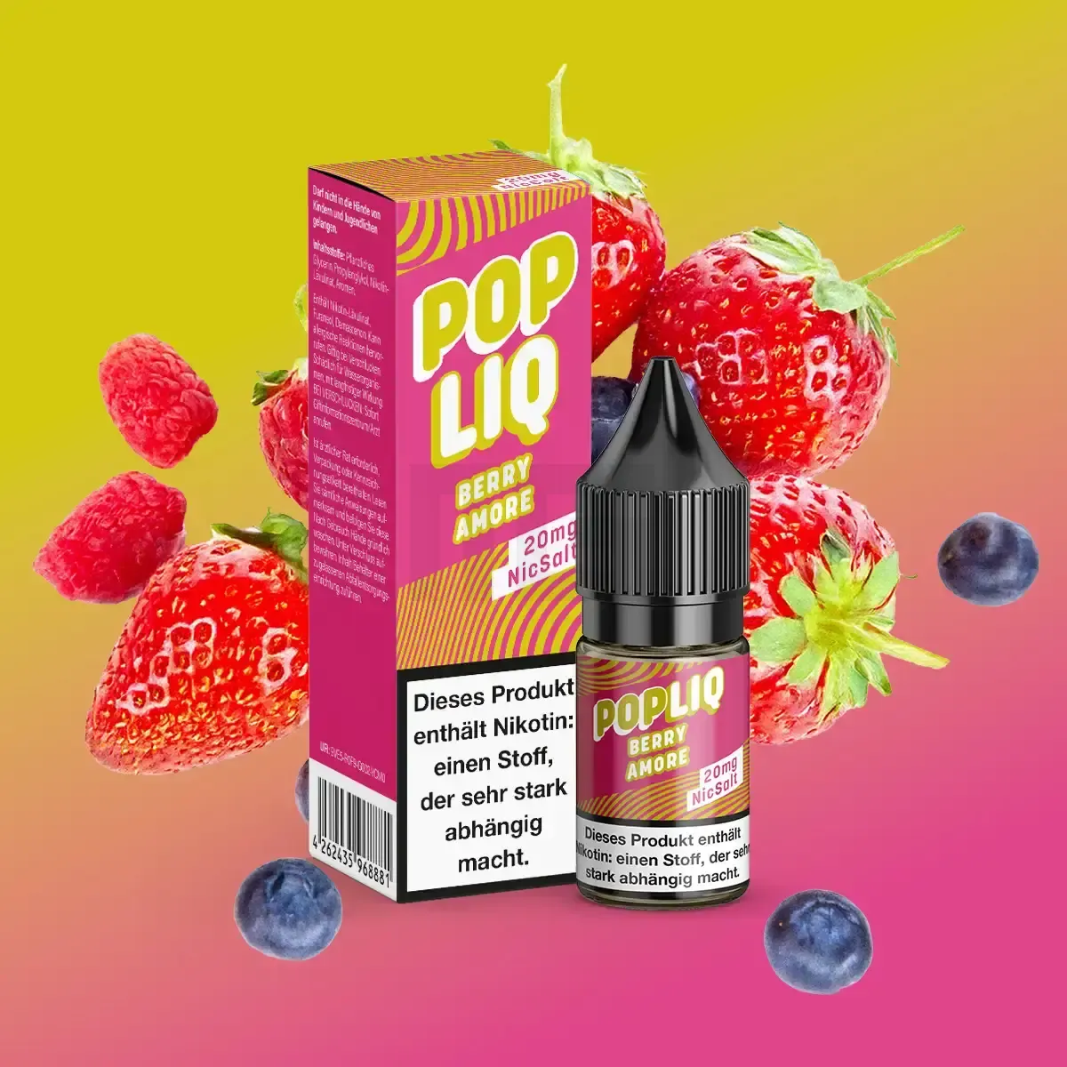 PopLiq Nikotinsalz-Liquid Berry Amore 10ml 20mg