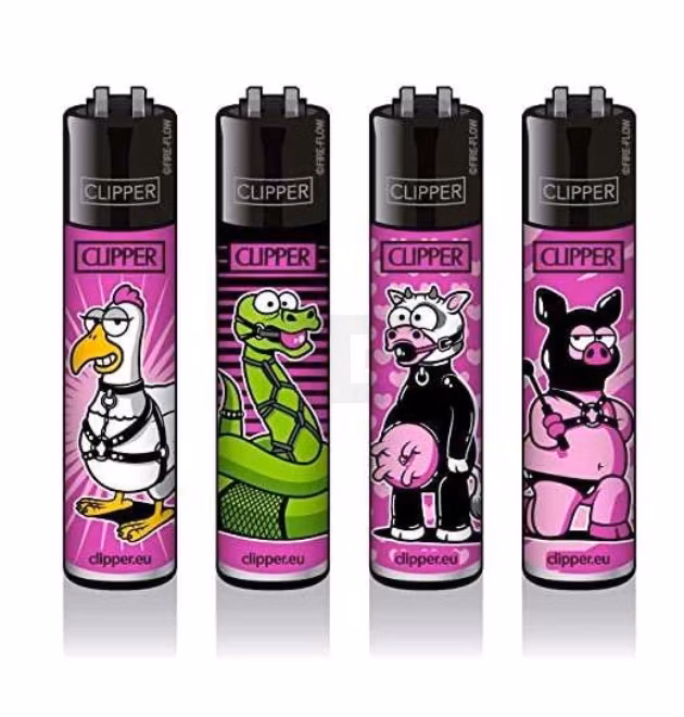Clipper - Feuerzeug - Cute Bondage - 4v4 - wiederverwendbar