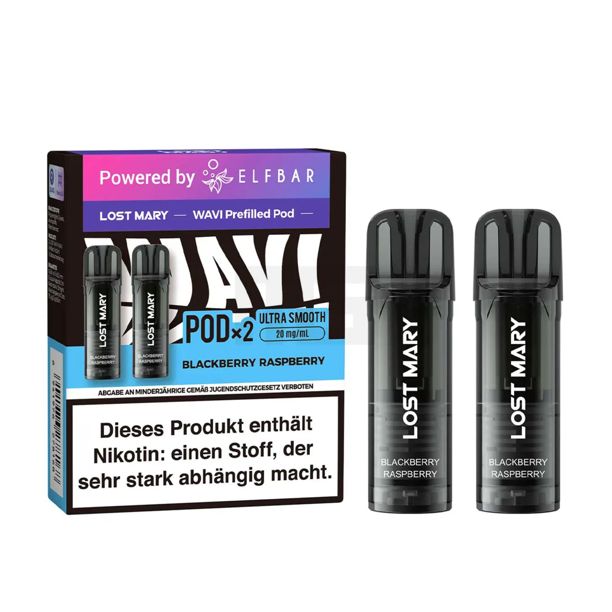 Lost Mary - Wavi - Prefilled Pods - Blackberry Raspberry - 20mg Lost Mary - Wavi - Prefilled Pods - Blackberry Raspberry - 20mg