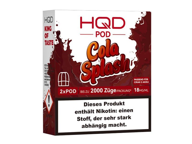 HQD - Cirak 2 - Prefilled Pods - Cola Splash - 18mg - 2ml - 2er Pack