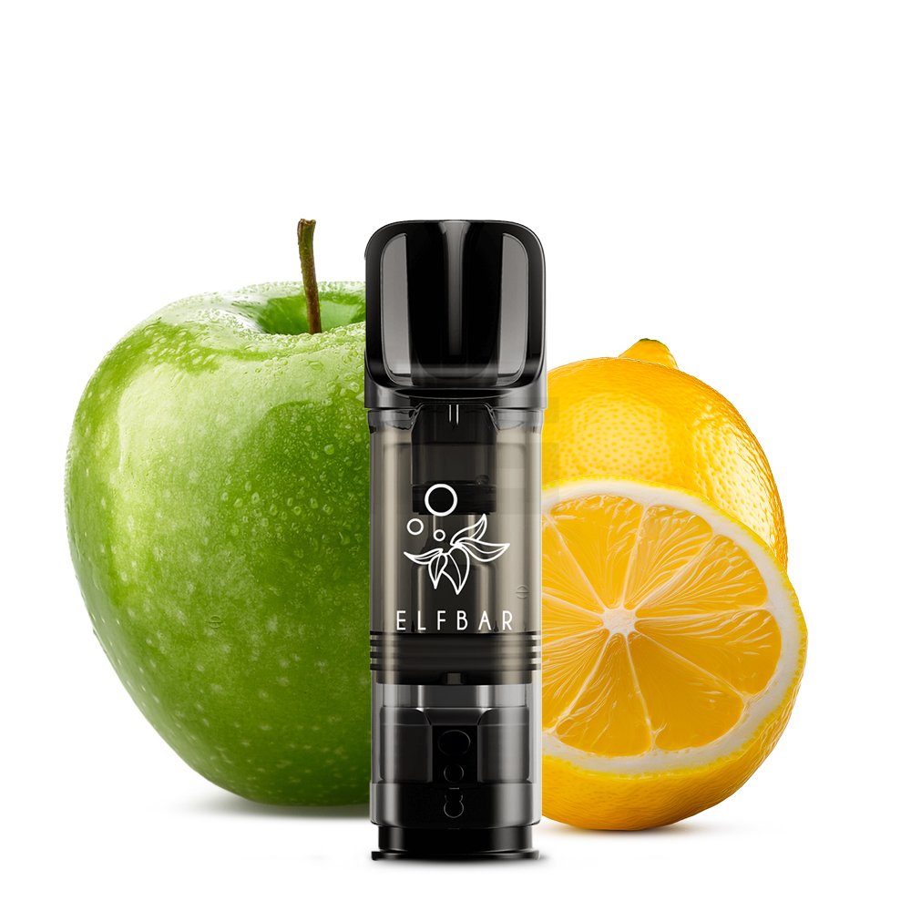 Elfbar - ELFA - Prefilled Pod - 2ml - 2er Pack - Nikotinfrei - Sour Apple