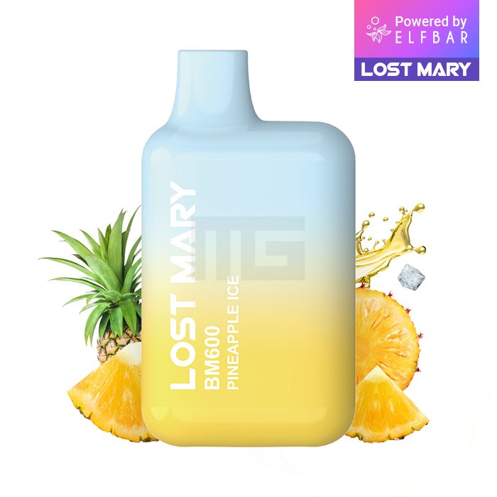 Lost Mary - BM600 - Einweg E-Zigarette - Pineapple Ice - 20mg - 1er Packung Lost Mary - BM600 - Einweg E-Zigarette - Pineapple Ice - 20mg - 1er Packung
