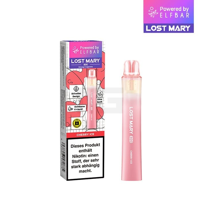 Lost Mary - LM800 - Einweg E-Zigarette - Cherry Ice - 20mg