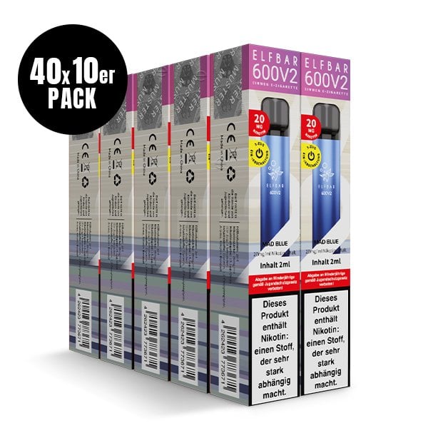 Elf Bar 600 V2 - Einweg E-Zigarette - Mad Blue - 20mg