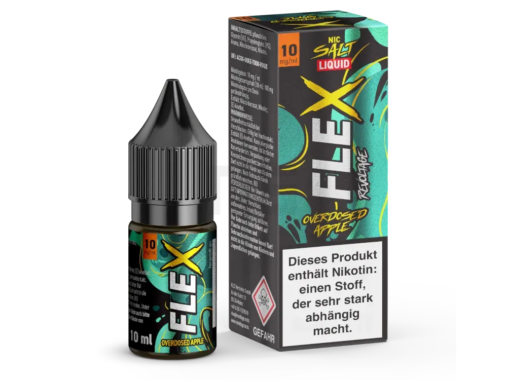 Revoltage - Flex - Nikotinsalzliquid - 10ml - Apple - 10mg Revoltage - Flex - Nikotinsalzliquid - 10ml - Apple - 10mg