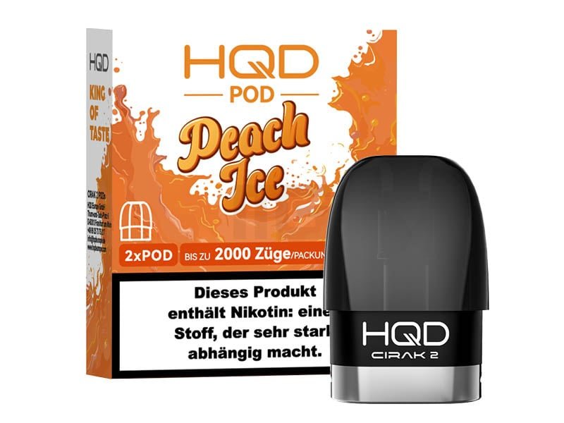 HQD - Cirak 2 - Prefilled Pods - Peach Ice - 18mg - 2ml - 2er Pack