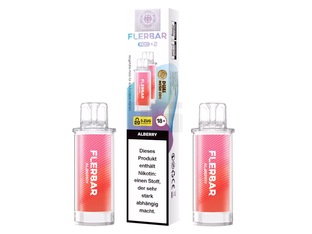 Flerbar - Prefilled Pod - 2ml - 2er Pack - Allberry Flerbar - Prefilled Pod - 2ml - 2er Pack - Allberry