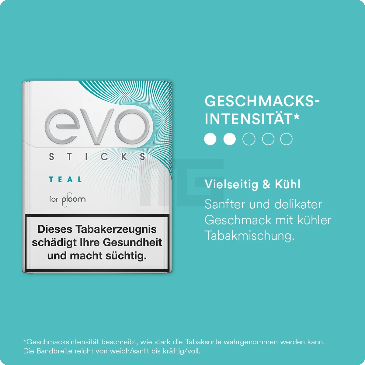 Ploom - EVO - Tabaksticks - Teal
