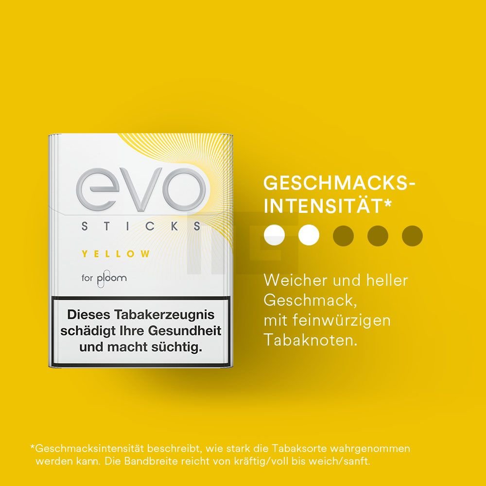 Ploom - EVO - Tabaksticks - Yellow