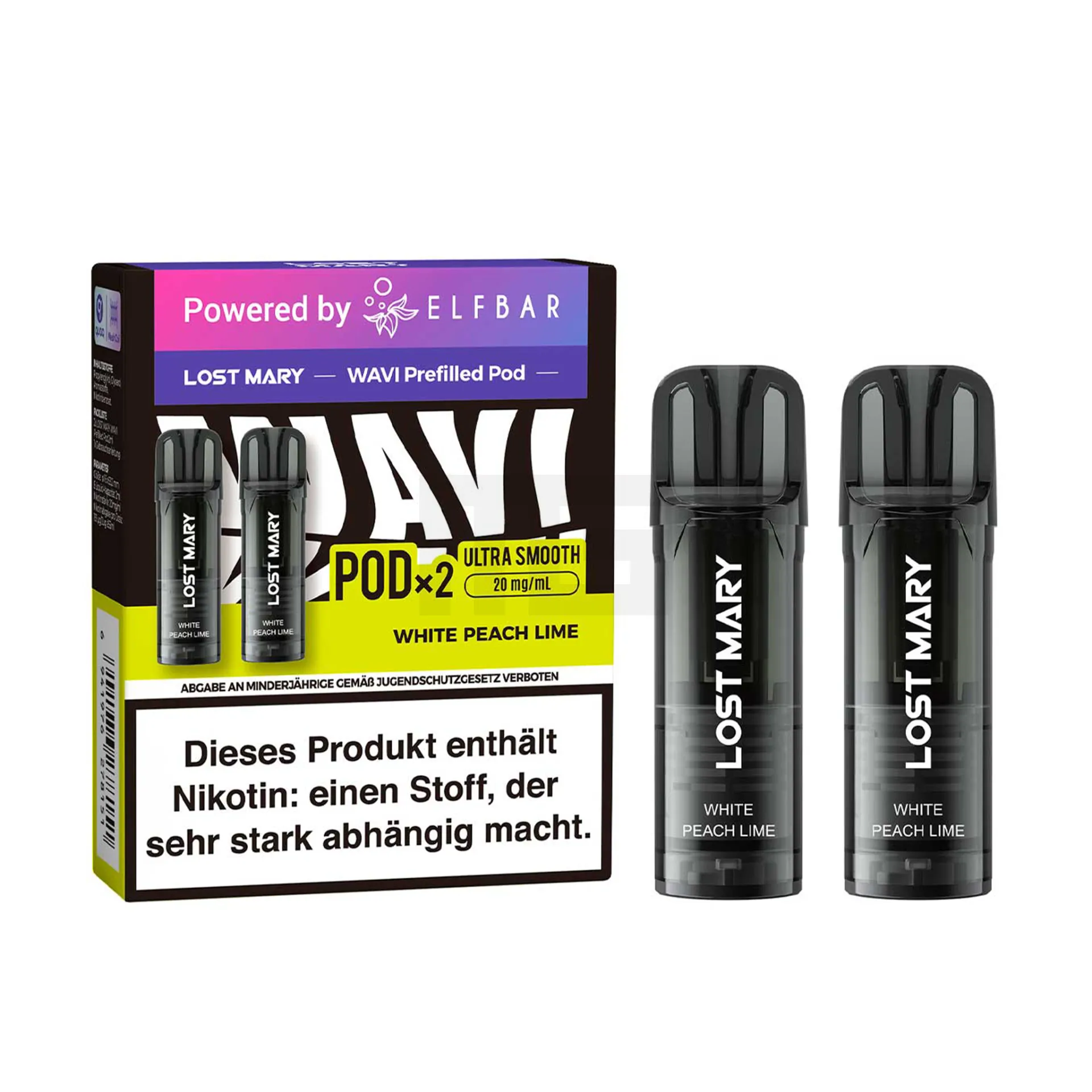 Lost Mary Wavi White Peach Lime Pods
