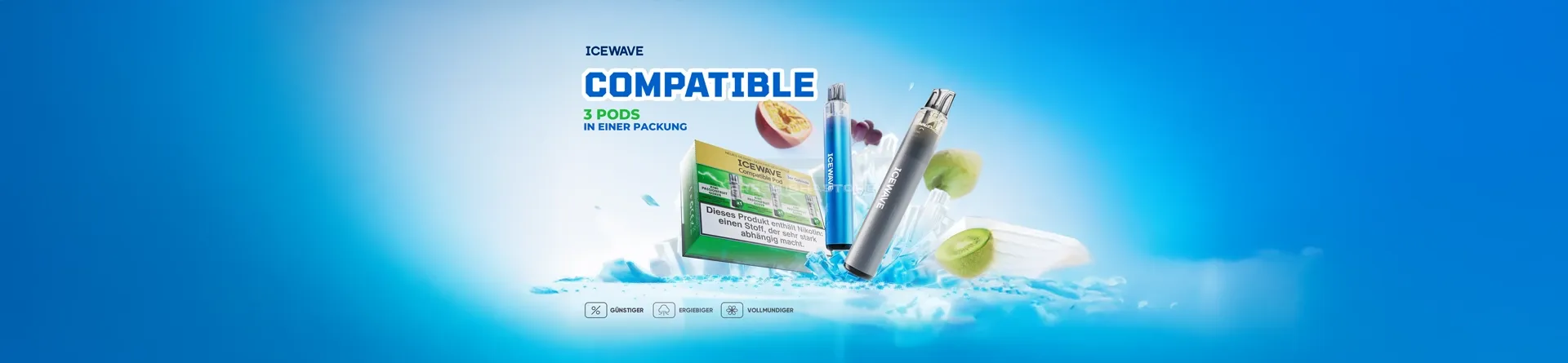 icewave pods kaufen Vuse Go 800 (20mg/ml Nikotin) - 6,95 € main image 0